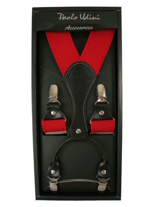 Červené pánské šle