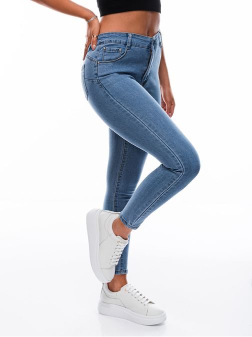 Jedinečné dámské džíny v modré barvě PLR173