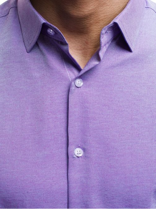 Krásná pánská fialová košile CSS 001