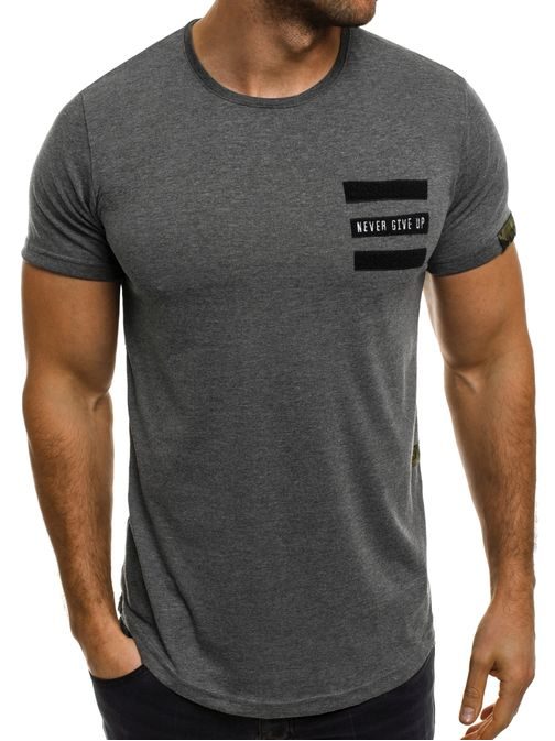 Originální tmavě šedé pánské tričko BREEZY 505BT