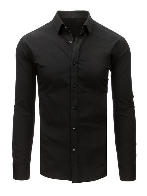 Černá elegantní SLIM FIT pánská košile