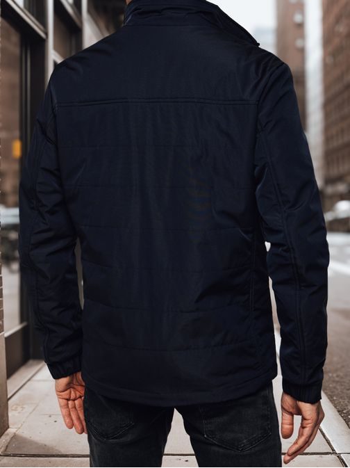 Přechodná pánská granátová bunda bez kapuce