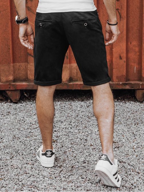 Elegantní černé džínové šortky