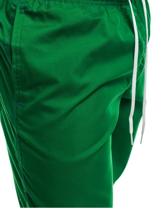 Zelené pánské plavky s kapsami MHM 245