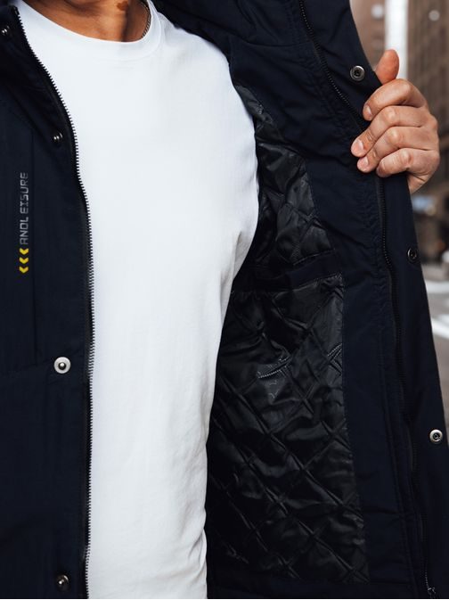 Přechodná pánská granátová bunda s kapucí