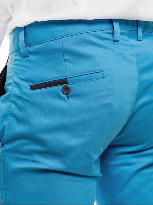 Nebesky modré chinos kalhoty s lemovanými kapsami BLACK ROCK 208