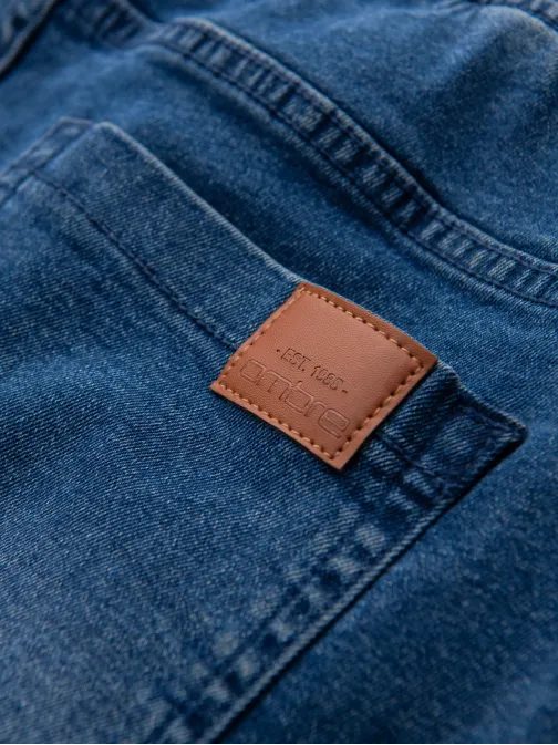 Jedinečné modré džínové joggers V2 PADJ-0267