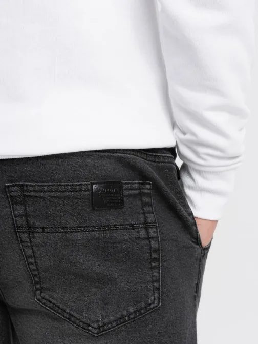 Módní pánské černé joggery V2 PADJ-0150