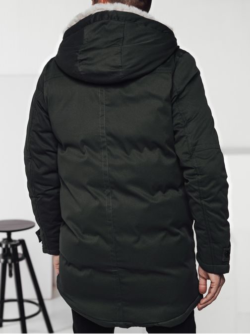 Zelená pánská zimní parka