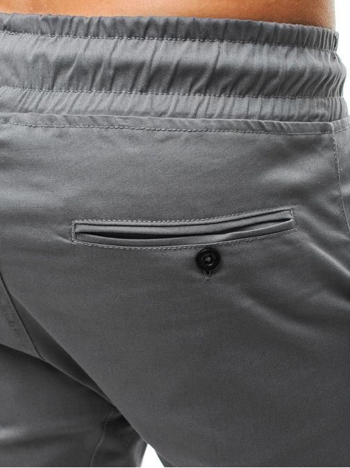 Originální šedé pánské kalhoty OZONEE 477