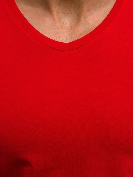 Červené pánské tričko OZONEE B/181590