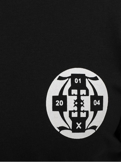 Černé pohodlné pánské triko s potiskem ATHLETIC 1104