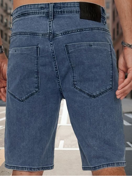 Moderní modré džínové šortky