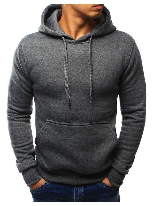 Senzační antracitová mikina s kapucí