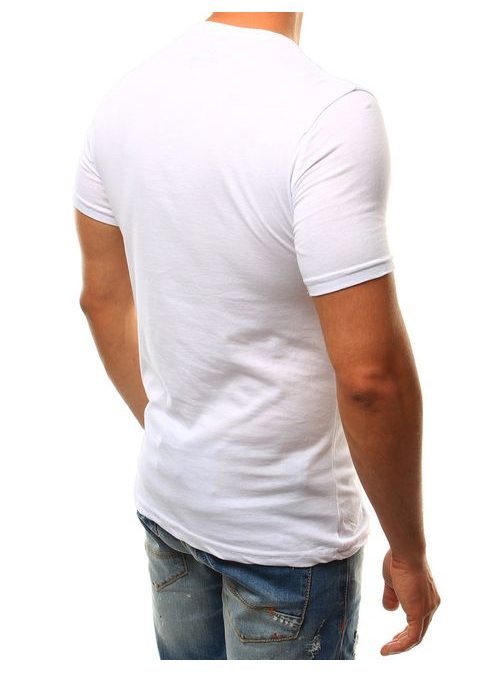Bílé tričko s barevným potiskem