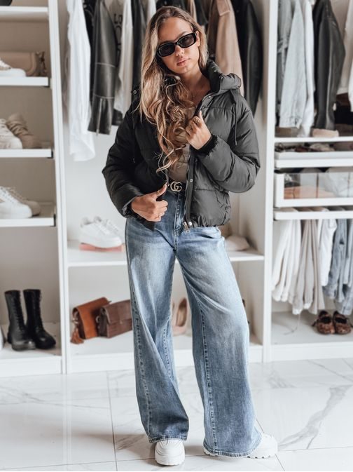 Dámská zajímavá černá zimní bunda SNOWLIKE