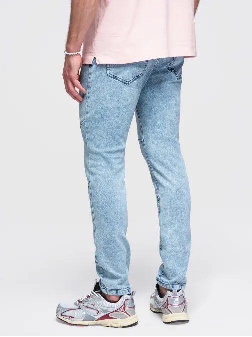 Módní světle modré džíny slim fit V1 P1527