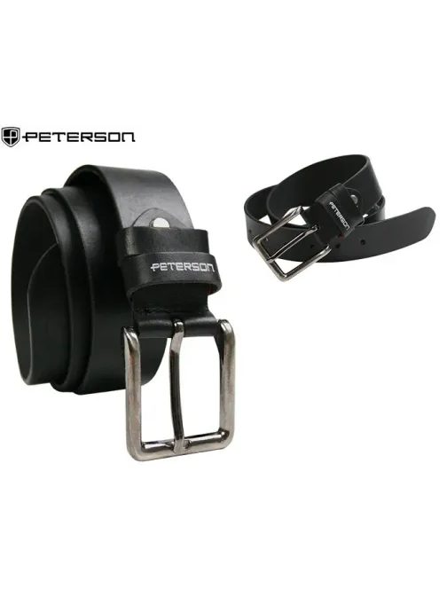 Trendy černý pánský opasek Peterson