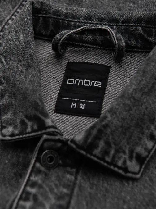 Pánská grafitová džínová bunda V5 JADJ-0219