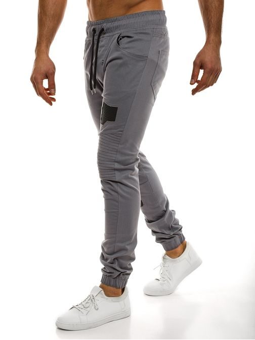 Šedé jogger kalhoty pánské ATHLETIC 829