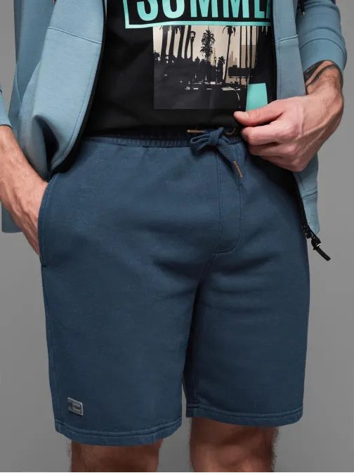 Základní tmavě modré pánské šortky V4 SRWS-0122