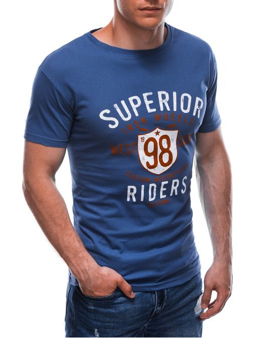 Modré tričko z bavlny Superior S1700