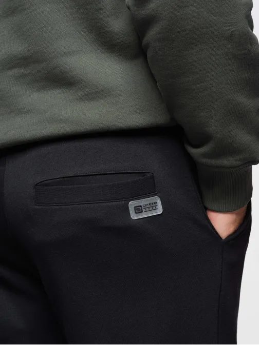 Jedinečné černé pánské tepláky V1 PASK-0211