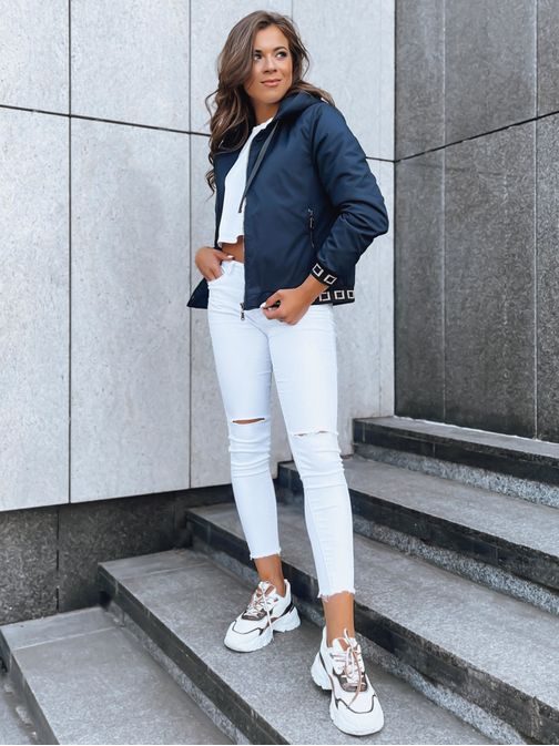 Módní dámská granátová bomber bunda Selene