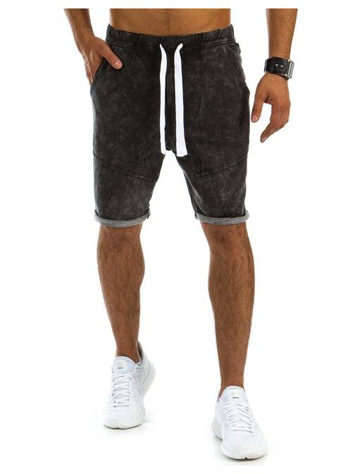 Černé stylové kraťasy pánské