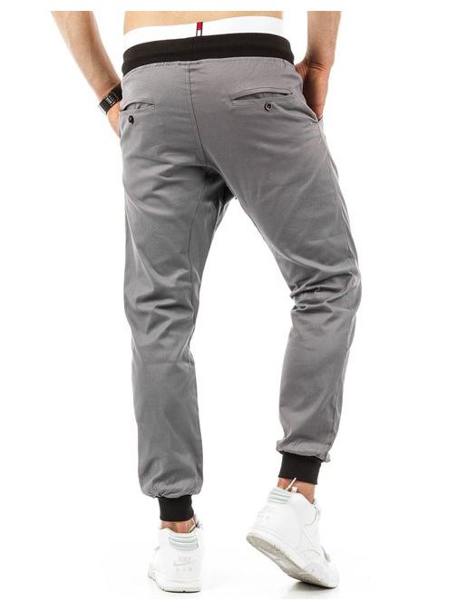 Tmavě šedé Chino pánské kalhoty
