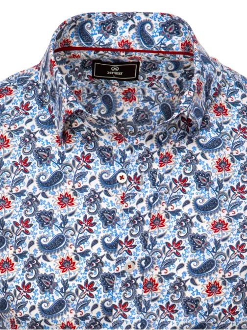 Bílá košile s originálním vzorem