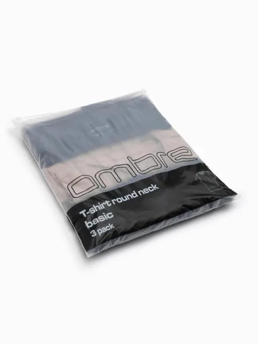 Trojbalení bavlněných triček v mix barvách V7 TSBS-0232