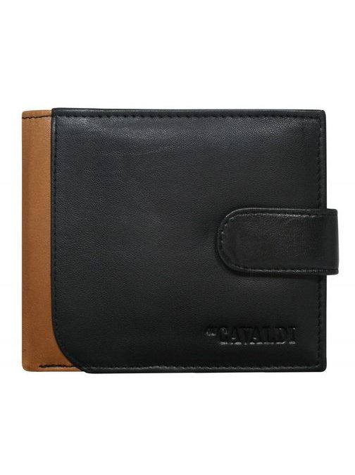 Elegantní černá peněženka Cavaldi s přezkou