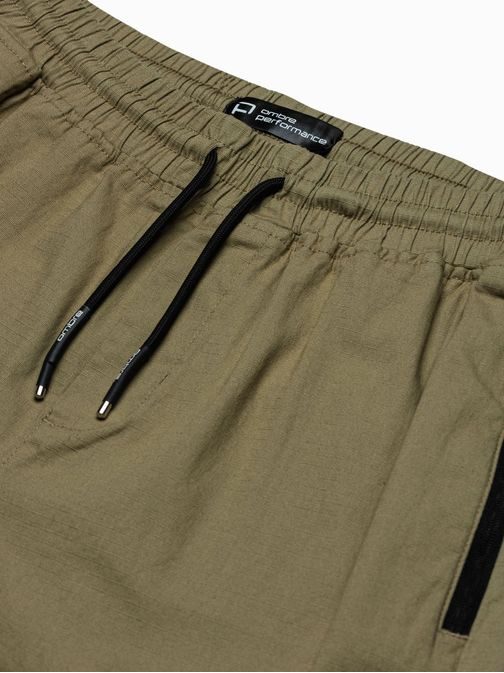 Trendové jogger kalhoty v olivové barvě P960