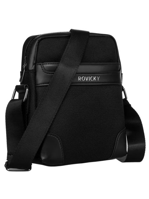 Praktická černá pánská taška přes rameno