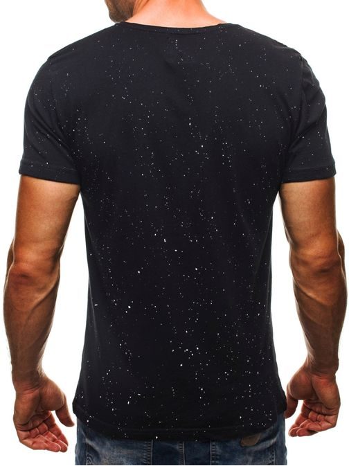 Bavlněné pohodlné černé tričko BREEZY 6004