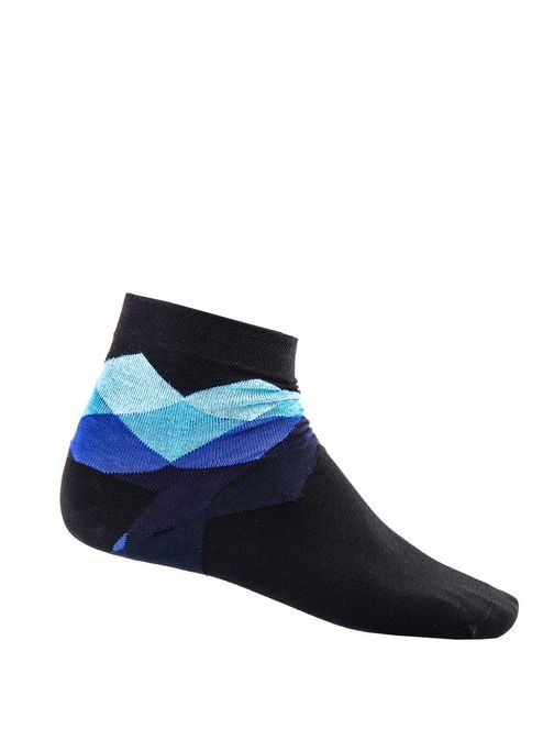 Modré ponožky s trendy vzorem U17