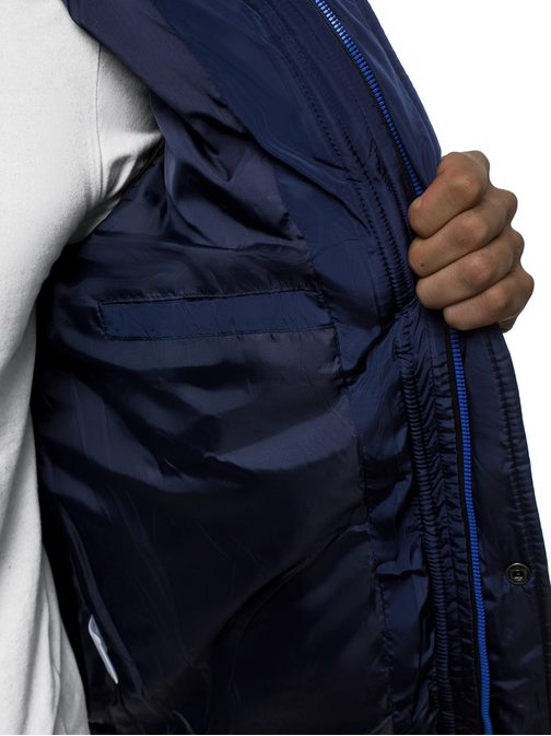 Moderní zimní bunda v granátové barvě JB/JP1182