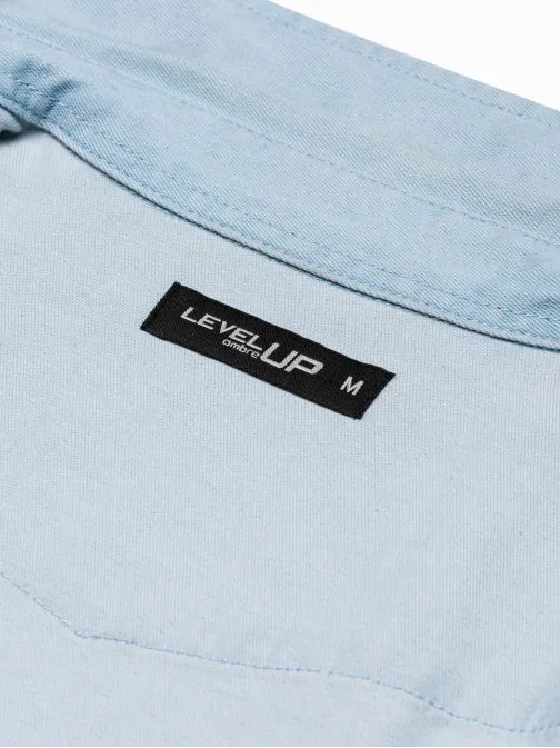 Trendová košile v světle modré barvě K567