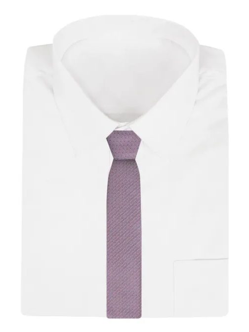 Růžová vzorovaná pánská kravata