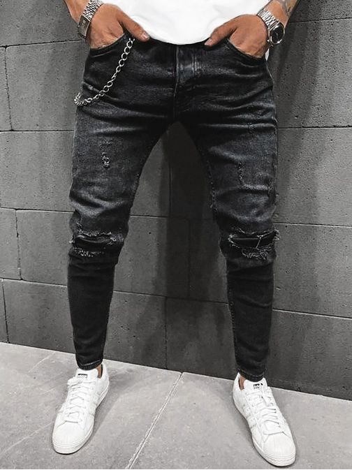 Stylové černé džíny O/B5948