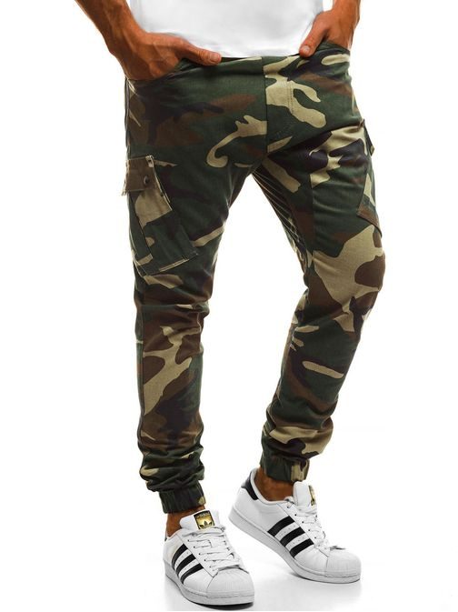 Maskáčové trendy jogger kalhoty A/0853