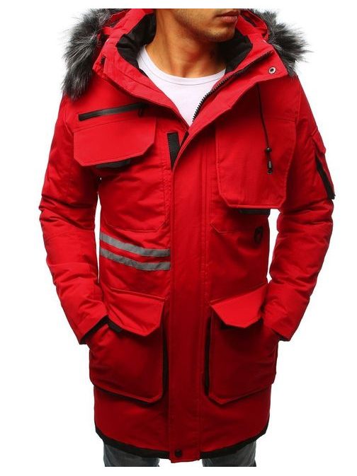 Originální zimní červená bunda