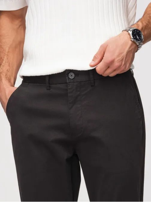 Pánské černé chinos kalhoty V5 PACP-0293