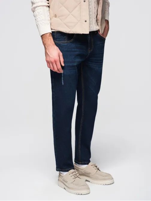 Jedinečné tmavě modré pánské džíny V4 PADP-0241
