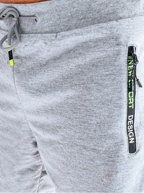 Módní pánské ležérní šortky šedé