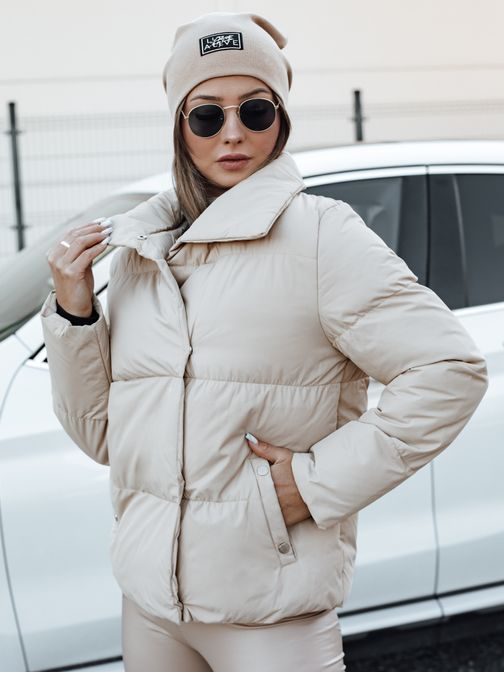 Dámská stylová světle béžová bunda Laro