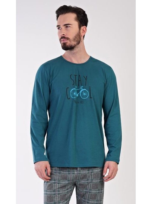 Tmavě zelené pánské pyžamo Stay Cool