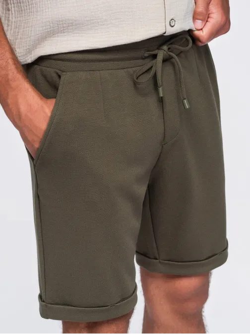 Elegantní olivové kraťasy V5 SRCS-0206