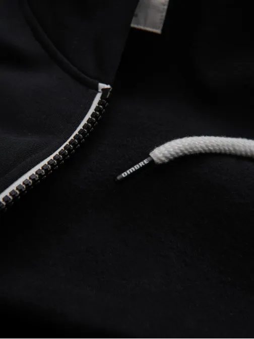 Základní černá mikina na zip V5 SSBZ-0178